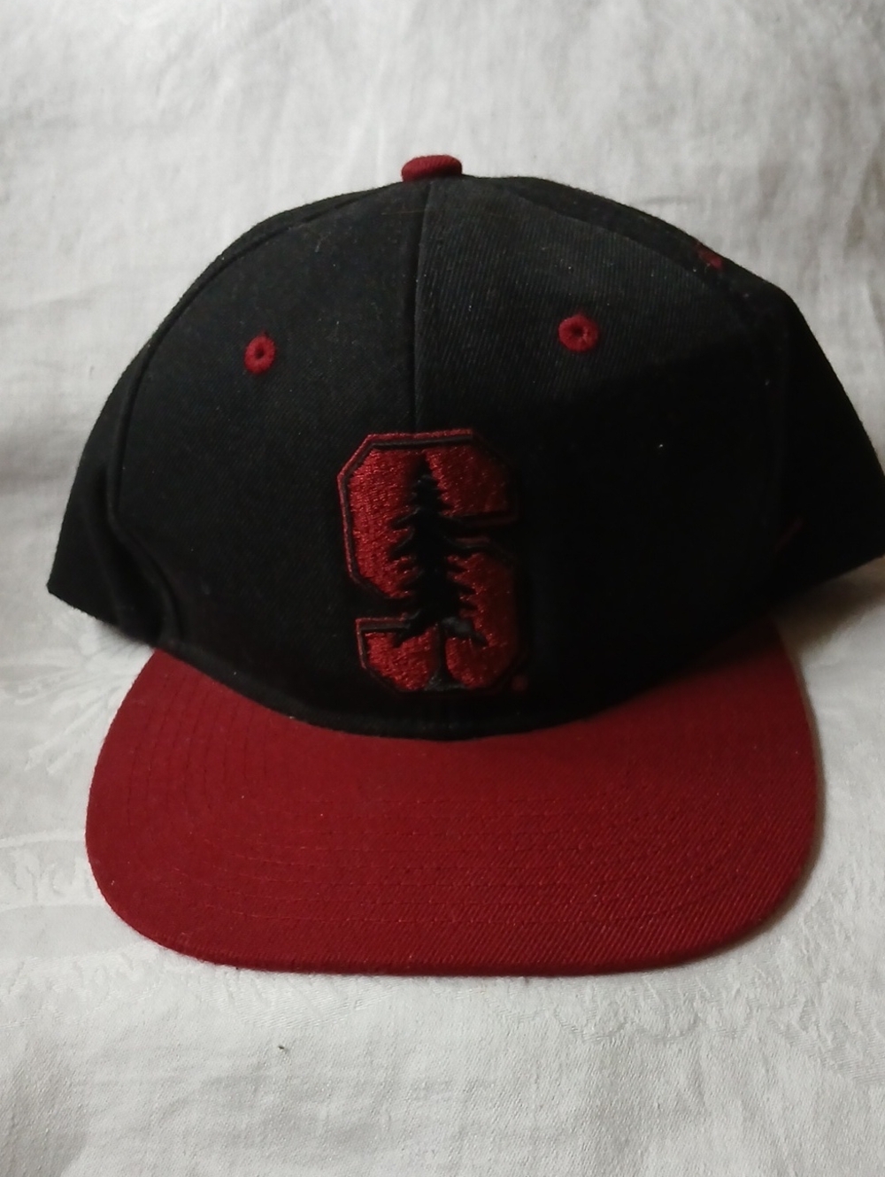Zephyr SnapBack Cap Hat Stanford Black And Red